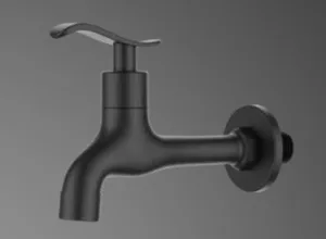 ברז מים קרים מהקיר שחור מט 1335B סיוון אופיר