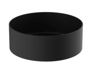 כיור נירוסטה עגול מונח 40/12 ס"מ שחור מט 9382MB סיוון אופיר