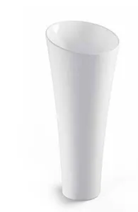 כיור חרס עומד 42.5X42.5 ס"מ לבן מבריק 9604W סיוון אופיר