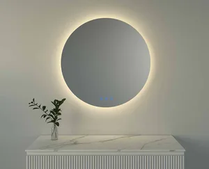 מראה קריסטל עגולה 50 ס"מ עם חיבור BLUETOOTH מפשיר אדים ונורת לד 9587 סיוון אופיר