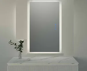 מראה קריסטל מלבנית 80/40 ס"מ עם נורת לד ומפשיר אדים 19761 סיוון אופיר