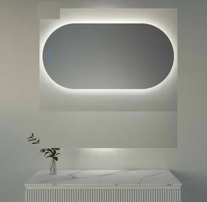 מראה קריסטל מעוצבת אליפסה 120/60 ס"מ עם חיבור BLUTOOTH מפשיר אדים ונורת לד 15071 סיוון אופיר