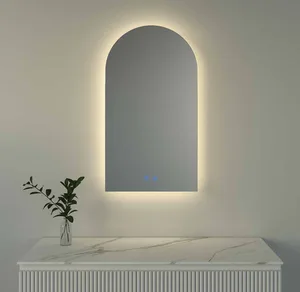 מראה קריסטל מעוצבת חצי אליפסה 50/90 ס"מ עם חיבור BLUTOOTH מפשיר אדים ונורת לד 5072 סיוון אופיר