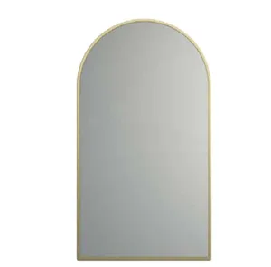 מראה קריסטל מעוצבת חצי אליפסה 50/90 ס"מ מסגרת זהב מט 6072G סיוון אופיר