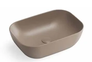 כיור חרס מונח 36X25X11.5 ס"מ מוקה מט 9850MKS סיוון אופיר