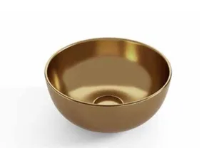 כיור חרס עגול 28 ס"מ ברונזה צהובה 9462YB סיוון אופיר