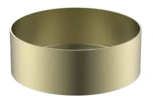 כיור נירוסטה עגול מונח 36/12 ס"מ זהב מט 9386YB סיוון אופיר