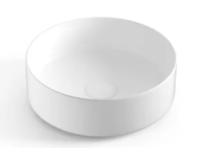 כיור חרס מונח עגול 36X36X12 ס"מ לבן מט 9469MW סיוון אופיר