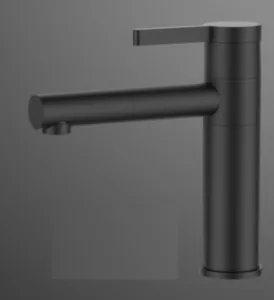 ברז פרח נמוך פיה מסתובבת שחור מט 5407B סיוון אופיר