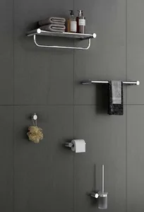 סט אביזרי אמבטיה 5 חלקים ניקל מבריק 7877 סיוון אופיר