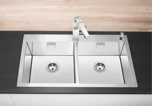 כיור מטבח נירוסטה בלנקו CLARON 400/400 IF/A קלרון 51X88.5X17.5 ס"מ BLANCO BLANCO בלנקו