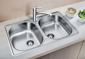 כיור מטבח נירוסטה בלנקו LANTOS 8IF לנטוס 50X86X16 ס"מ BLANCO BLANCO בלנקו