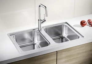 כיור מטבח בלנקו LEMIS למיס 8IF נירוסטה 50X86X20.5 ס"מ BLANCO מקורי באחריות ניגא!!! יבוא רשמי! BLANCO בלנקו