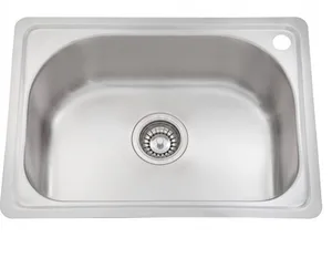 כיור מטבח נירוסטה יחיד 41.2X56.4X19.5 ס"מ דגם אודם ODEM שוני SHONY