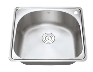 כיור נירוסטה יחיד מעוגל עם פנל מדורג 54X60.6X21.1 ס"מ דגם מאמייה MAMYA שוני SHONY