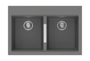 כיור מטבח גרניט כפול 50X80.4X24 ס"מ שארק SHARK שוני SHONY