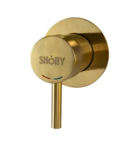 אינטרפוץ ניקול 3 דרך עגול זהב מוברש 771100GD שוני SHONY