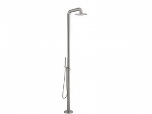 מוט מקלחת קומפלט עומד מהרצפה ראש טוש עגול צינור מזלף מתאים למקלחת חוץ 30511 שוני SHONY