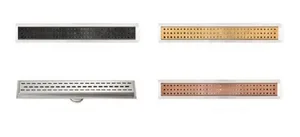 מערכת ניקוז מלבנית 60 ס"מ הכוללת תעלת ניקוז וכיסוי נירוסטה QSG1009 שוני SHONY