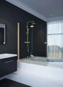 אמבטיון 120 הרמוניקה מתקפל IN/OUT זהב מידה מיוחדת 90-120 2806D פורום