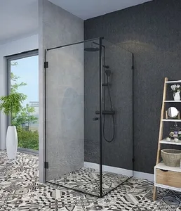 מקלחון פינתי דופן קבועה + דלת פתיחה החוצה בלבד שחור מידה מיוחדת MIKE A+F פורום