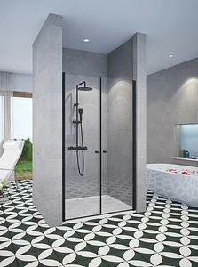 מקלחון חזית 2 דלתות IN/OUT שחור מידה מיוחדת 70-100 LIZI 2A פורום