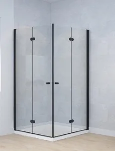 מקלחון פינתי הרמוניקה מתקפל ROTEM - רותם שחור 80/80 או 90/90 2801D פורום