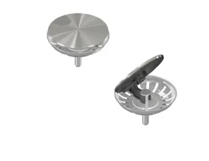 רשת יציאה נירוסטה לכיור + כיסוי עגול 4030 ניגא