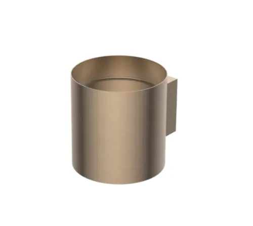 כיור נירוסטה עגול תלוי 40X45X40 ס"מ ללא חור לברז רוז גולד מט 7838RG סיוון אופיר