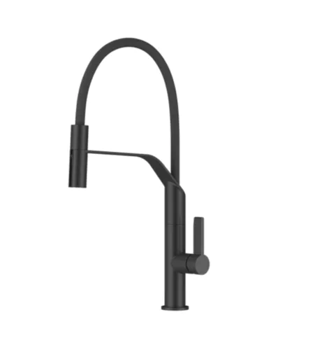 ברז מטבח נשלף 2 מצבי זרימה שחור מט 1029B סיוון אופיר