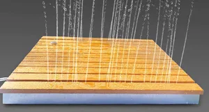 משטח עץ 80/80 ס"מ מזרקה לגינה 2115 סיוון אופיר