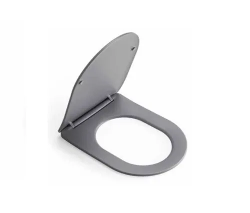 מושב אסלה הידראולי טריקה שקטה 42X36X45 ס"מ אפור מט S1MG סיוון אופיר