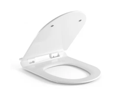 מושב אסלה הידראולי טריקה שקטה 46X36X45 ס"מ לבן מבריק S5W סיוון אופיר