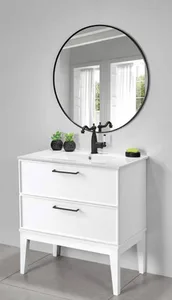 ארון תחתון דגם סבסטיאן - SEBASTIAN עם כיור סקיני חרס לבן 102 ס"מ סניטק