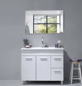 ארון עומד דגם יאריס - YARIS עומק 47 ס"מ עם כיור סקיני חרס לבן 102 ס"מ סניטק