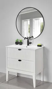 ארון תחתון דגם סוהו - SOHO עם כיור סקיני חרס לבן 122 ס"מ סניטק