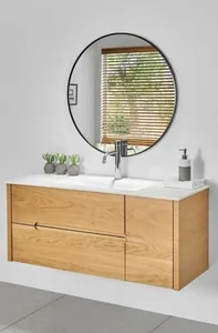 ארון תלוי דגם דקס - DAX עם כיור סקיני חרס לבן 122 ס"מ סניטק