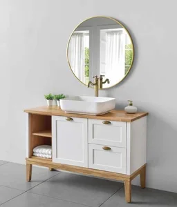 ארון תחתון דגם פליני - FELLINI עם משטח עליון קוריאן לבן מט 102 ס"מ סניטק