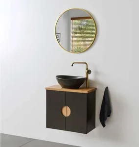 ארון תלוי דגם דיאגו - DIEGO עומק 29 ס"מ עם בוצ'ר + כיור נורית/בוטיק לבן מט או צבעוני 59 ס"מ סניטק