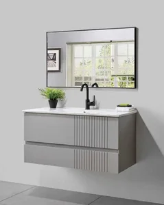 ארון תלוי דגם אלן - ELLEN עומק 40 ס"מ עם כיור רובי חרס לבן 102 ס"מ סניטק