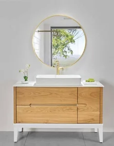 ארון תחתון דגם סטילו - STILO עם משטח עליון קוריאן לבן מט 122 ס"מ סניטק