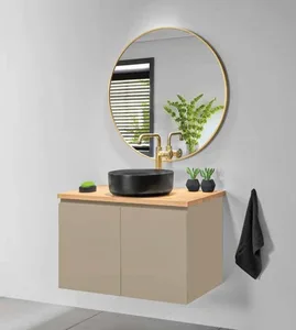 ארון תלוי דגם פרי - PERRY עומק 36 ס"מ עם כיור טוי חרס לבן 62 ס"מ סניטק