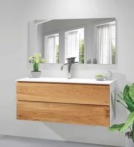 ארון תלוי דגם לובין - LUBIN עומק 47 ס"מ עם כיור סקיני חרס לבן 62 ס"מ סניטק