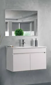 ארון תלוי דגם נונו - NONO עומק 36 ס"מ עם כיור טוי חרס לבן 72 ס"מ סניטק