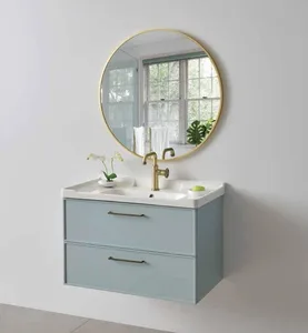 ארון תלוי דגם הנרי - HENRY עומק 47 ס"מ עם כיור סקיני חרס לבן 122 ס"מ סניטק