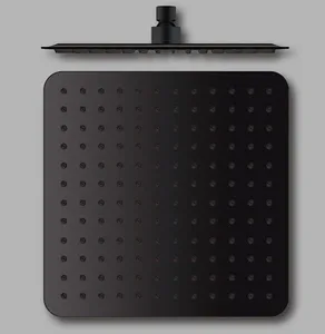 ראש מקלחת דגם 5000 מרובע שחור מט 30*30 ס"מ סניטק