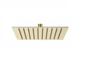 ראש מקלחת מרובע 25X25 ס"מ זהב מוברש דגם 5000G סניטק