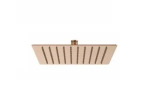 ראש מקלחת מרובע 25X25 ס"מ רוז גולד מוברש דגם 5000RG סניטק