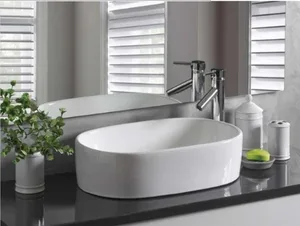 כיור מונח 56X34.5 ס"מ מליסה לבן מבריק MWLISSA סניטק