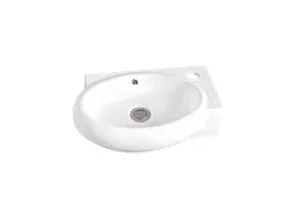 כיור מונח/תלוי 42.5X27 ס"מ דגם לילך לבן מבריק LILACH סניטק